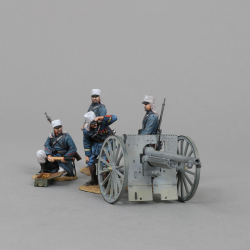 French Foreign Legionnaire  75 mm gun with crew