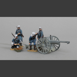 French Foreign Legionnaire  75 mm gun with crew