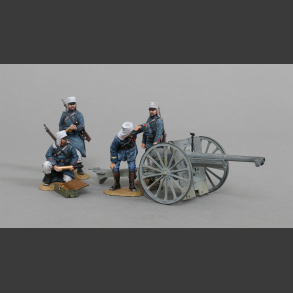 French Foreign Legionnaire  75 mm gun with crew