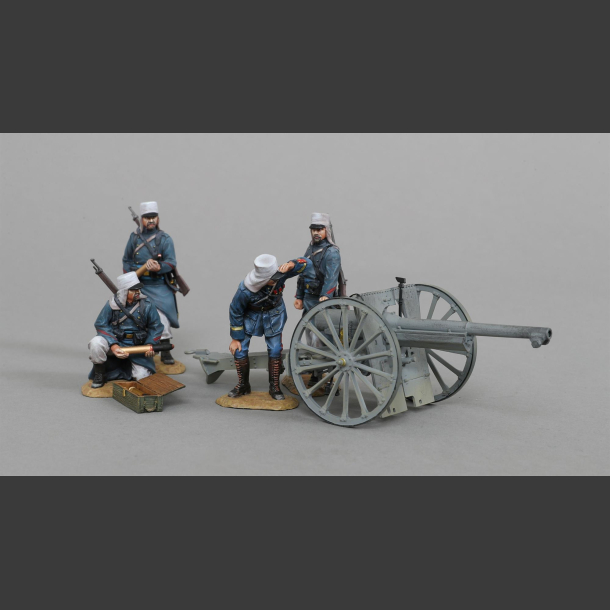 French Foreign Legionnaire  75 mm gun with crew
