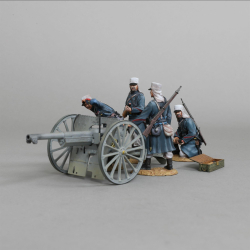 French Foreign Legionnaire  75 mm gun with crew
