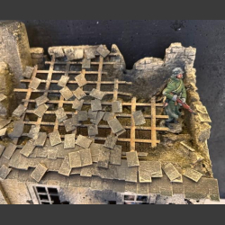German - "Zigarren &amp; Zigaretten" store bombed and shot to pieces