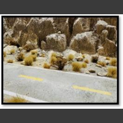 Asphalt road through desert - diorama