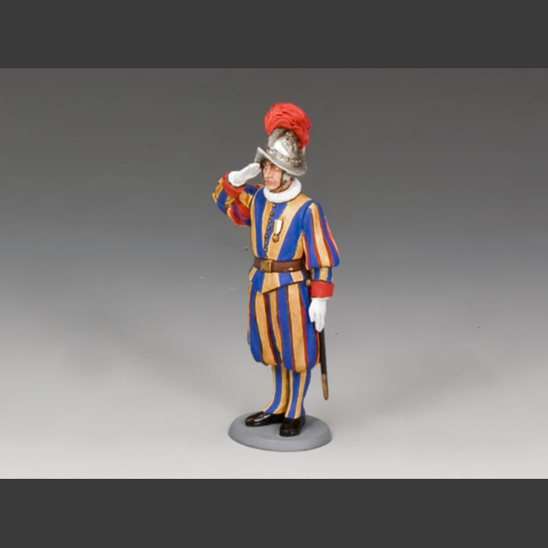Swiss Guardsman Coporal Saluting