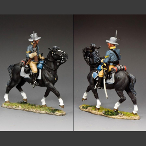 Confederate Cavalry Corporal Holding Carbine