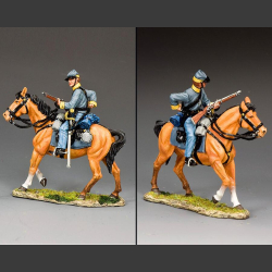 Confederate Cavalry Trooper Loading Carbine