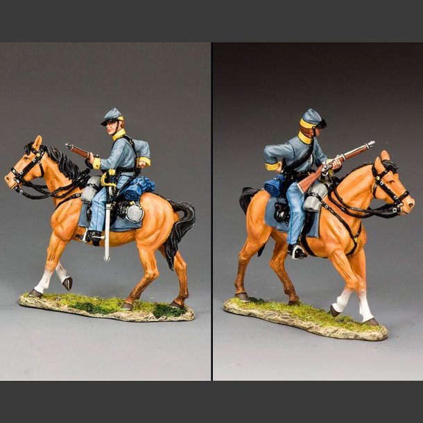Confederate Cavalry Trooper Loading Carbine