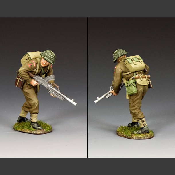 British soldier with Bren Gun "Advancing"