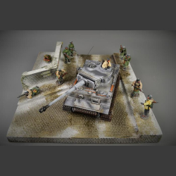 Road and wall - diorama 