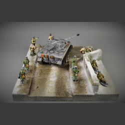 Road and wall - diorama 