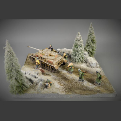 Vinten Forest road - diorama  