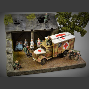 Old barn - diorama 