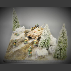 Vinten Forest road - diorama  