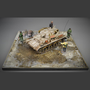 Ruin winter - diorama 