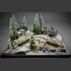 Winter landscape - diorama