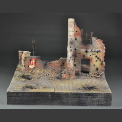 German ruin building - Diorama
