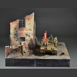 German ruin building - Diorama