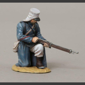 French Foreign Legionnaire - rifleman, kneeling loading his rifle