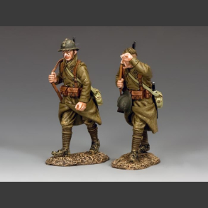 Marching French Infantrymen