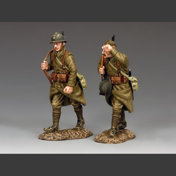 Marching French Infantrymen