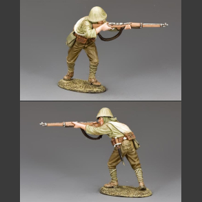 Advancing Japanese firing rifle