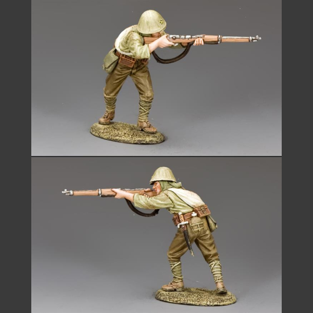 Advancing Japanese firing rifle