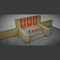 Nazi grandstand seats - diorama 