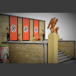 Nazi grandstand seats - diorama 