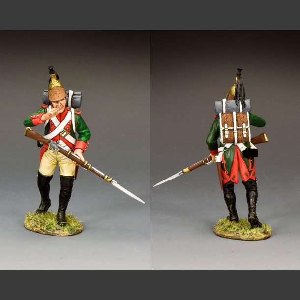Foot Dragoon Biting A Cartridge