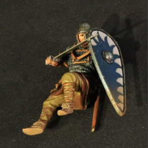 Norman wounded warrior with sword