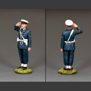 Saluting RAF Policeman
