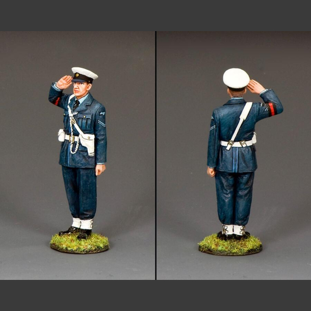 Saluting RAF Policeman