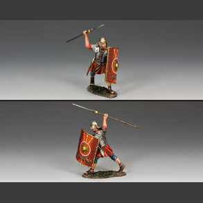 Roman Soldier Throwing Pilum