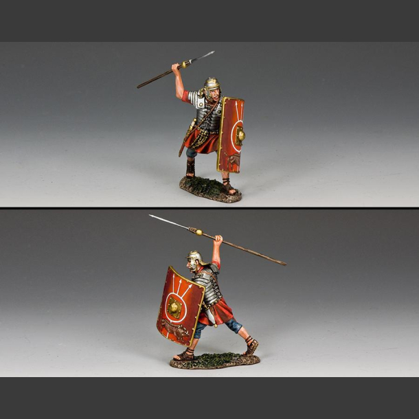 Roman Soldier Throwing Pilum