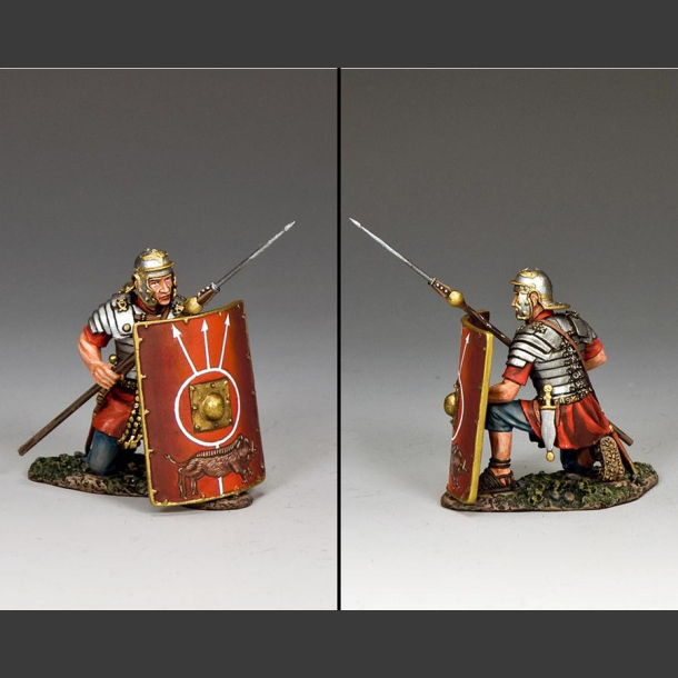 Roman Soldier Kneeling w/ Pilum