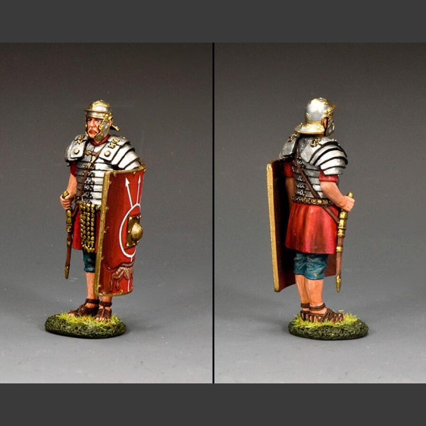 'At Attention Roman Legionary w/Gladius Sword