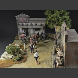 "Barewater" Western-village - Diorama