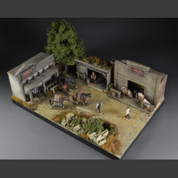 "Barewater" Western-village - Diorama