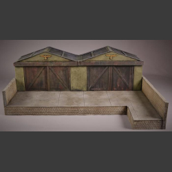 German Factory with platform - diorama
