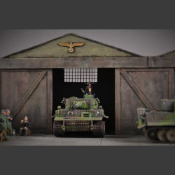 German Factory with platform - diorama