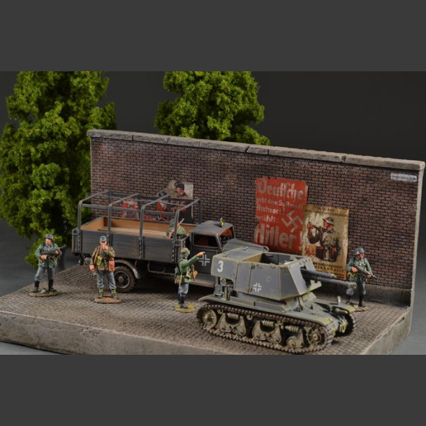 Nazi propaganda wall - diorama