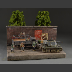 Nazi propaganda wall - diorama