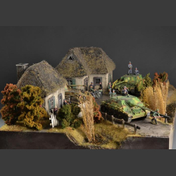 Russian village - diorama 