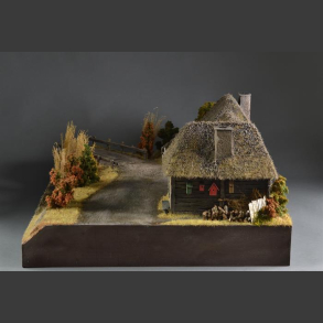 Russian village - diorama 
