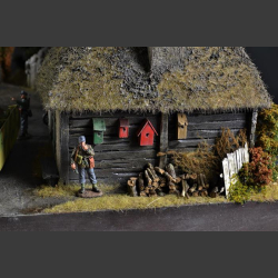 Russian village - diorama 