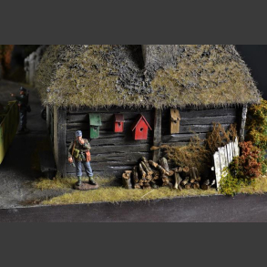 Russian village - diorama 