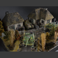 Russian village - diorama 