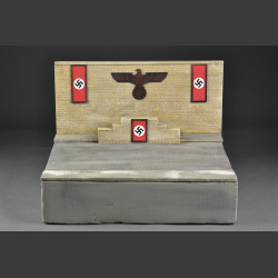 Nazi Tribune and promenade with Nazi banners and Nazi Eagle -  diorama