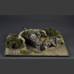 Sandbag fortification - diorama