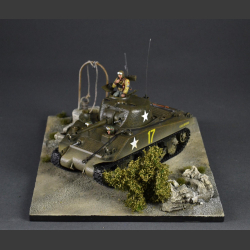 Gravel road and well - diorama